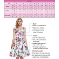 Grace Karin Knee Length Sleeveless Cheap Retro Vintage 50s Cotton Big Size Dress CL6086-11